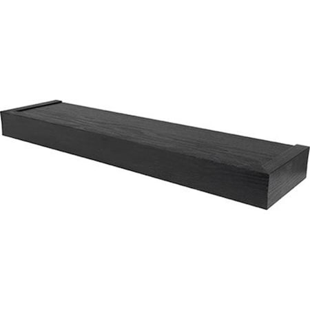 Hillman Hillman Fasteners 230007 24 in. High & Mighty Modern Floating Shelf; Black 230007